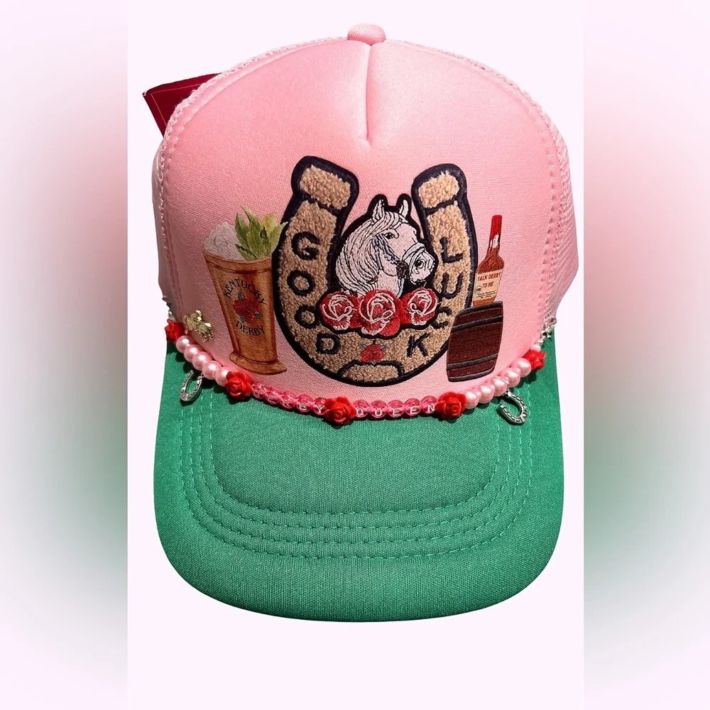 Kentucky Derby Inspried Trucker Hat - Picture 3 of 3